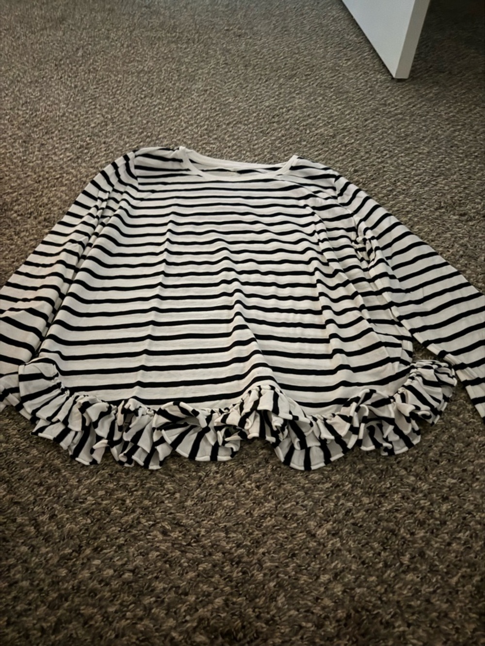 kate spade Black and White Striped Tee